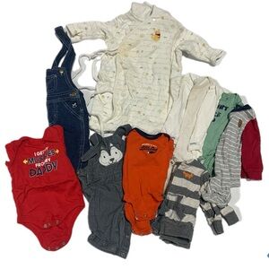 Assorted Baby Boys Clothing Set Overalls‎ Sleep Sack N-3 Months 4278 Lot Pooh
